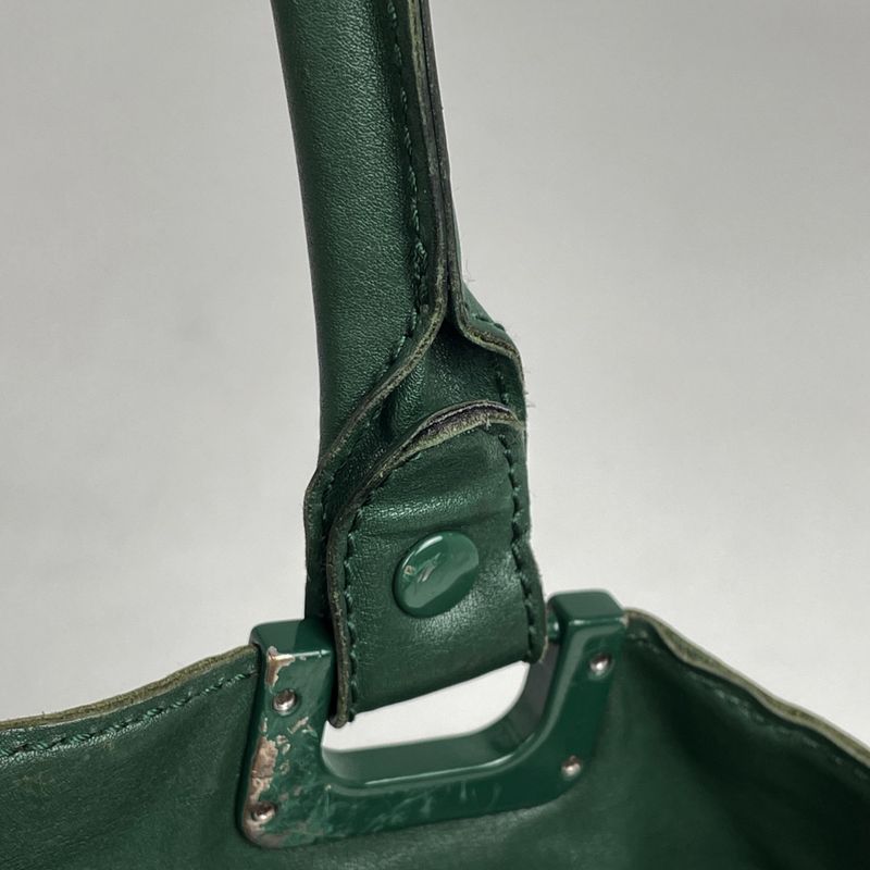 Bottega Veneta Intrecciato Tote Leather Green