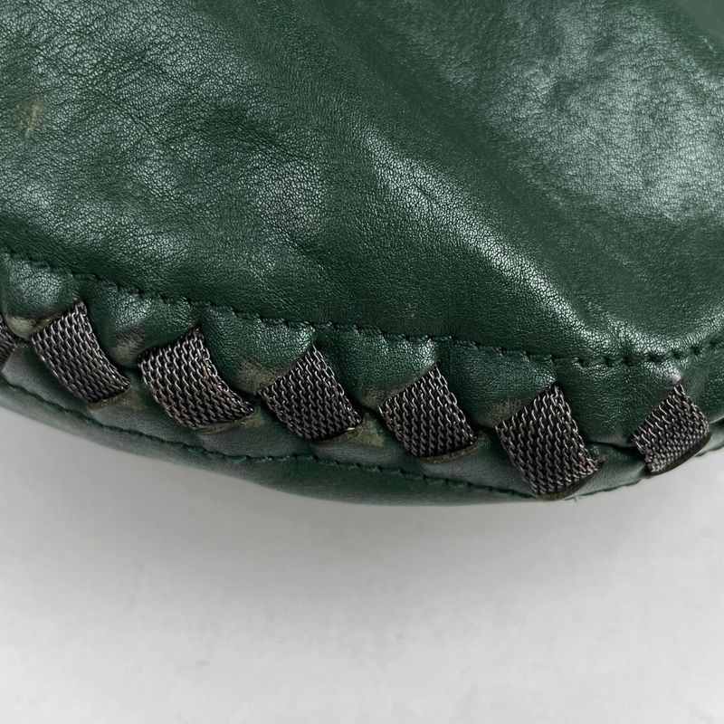 Bottega Veneta Intrecciato Tote Leather Green
