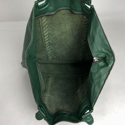 Bottega Veneta Intrecciato Tote Leather Green