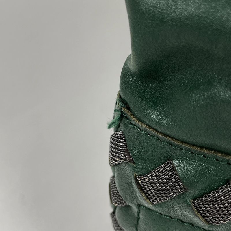 Bottega Veneta Intrecciato Tote Leather Green
