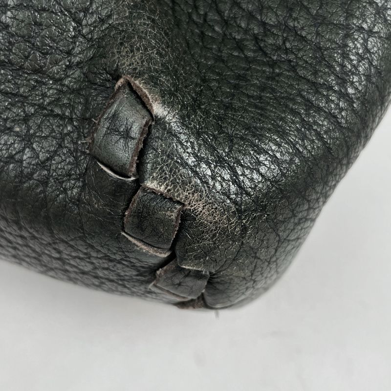 Bottega Veneta Intrecciato Handbag Khaki Leather Green