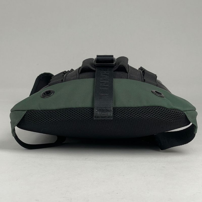 Chanel Sportsline Backpack CC Logo Canvas Black Green