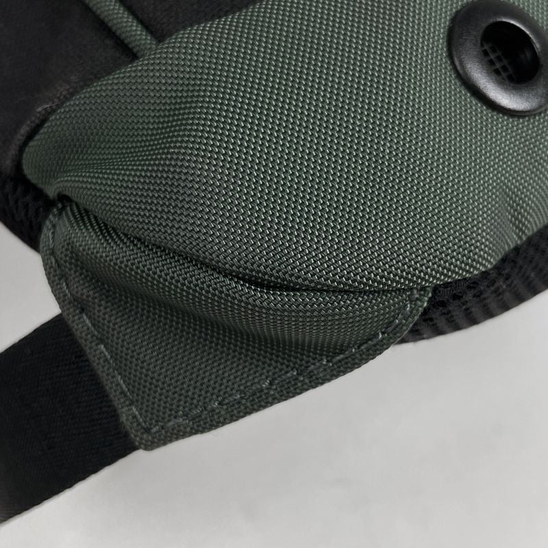 Chanel Sportsline Backpack CC Logo Canvas Black Green