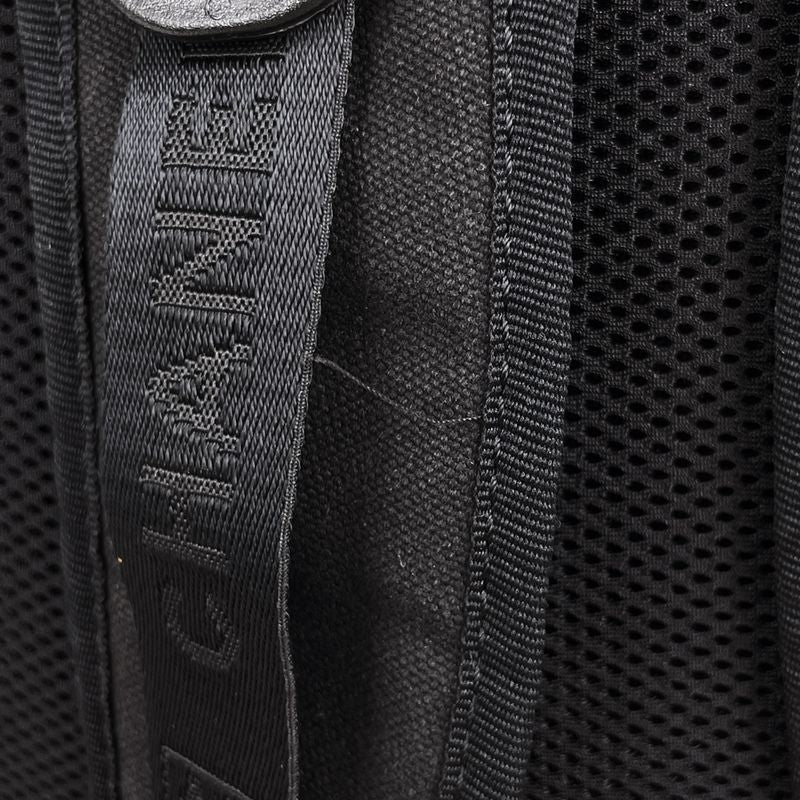 Chanel Sportsline Backpack CC Logo Canvas Black Green