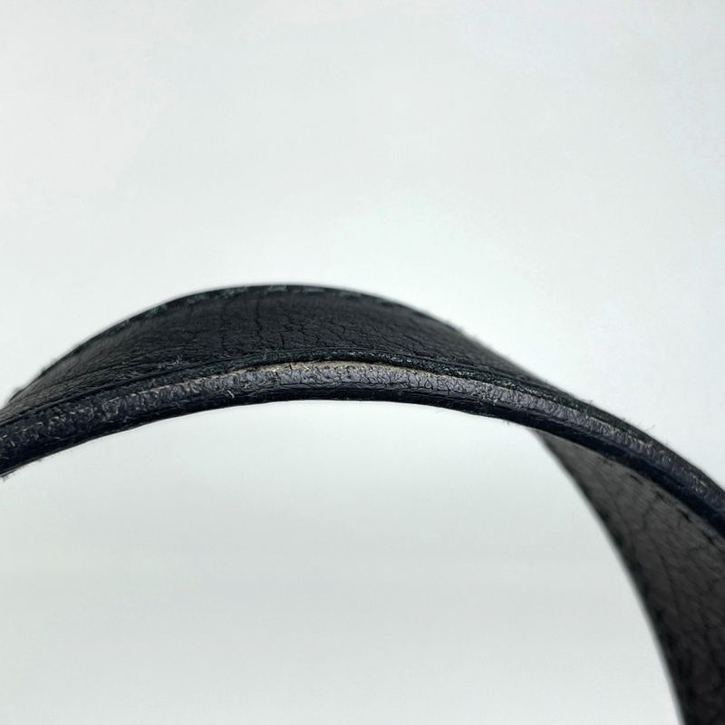 Saint Laurent Yves Muse Handbag Logo Leather Black