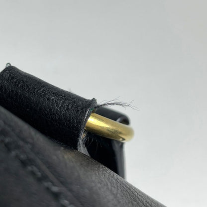 Saint Laurent Yves Muse Handbag Logo Leather Black