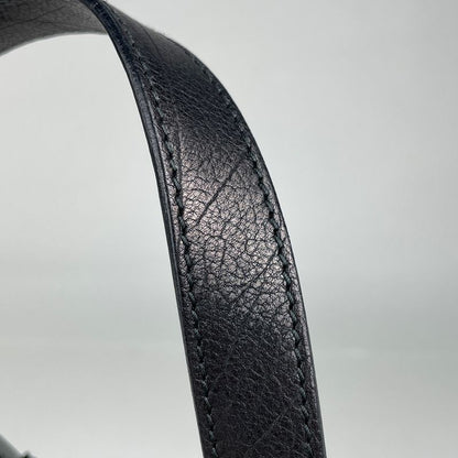 Saint Laurent Yves Muse Handbag Logo Leather Black