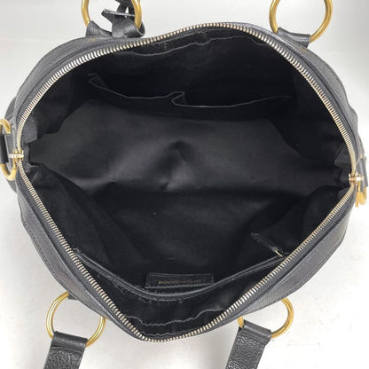 Saint Laurent Yves Muse Handbag Logo Leather Black