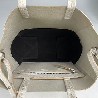 Celine Vertical Cabas Small Tote 2-Way Shoulder Bag Bicolor Leather Ladies