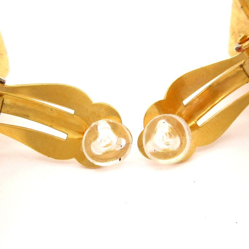 Chanel Earrings Gold Cross