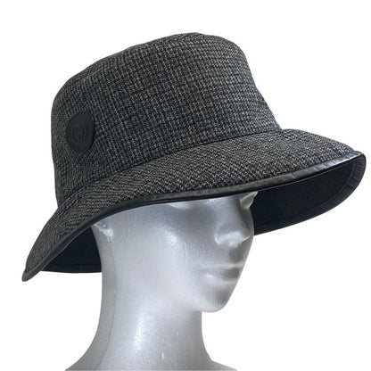 Gucci GG Plaid Reversible Bucket Hat Black Street Casual Trend