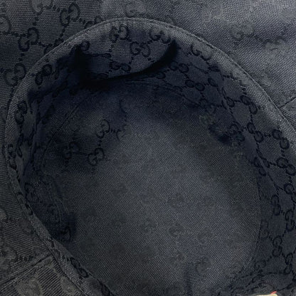 Gucci GG Plaid Reversible Bucket Hat Black Street Casual Trend