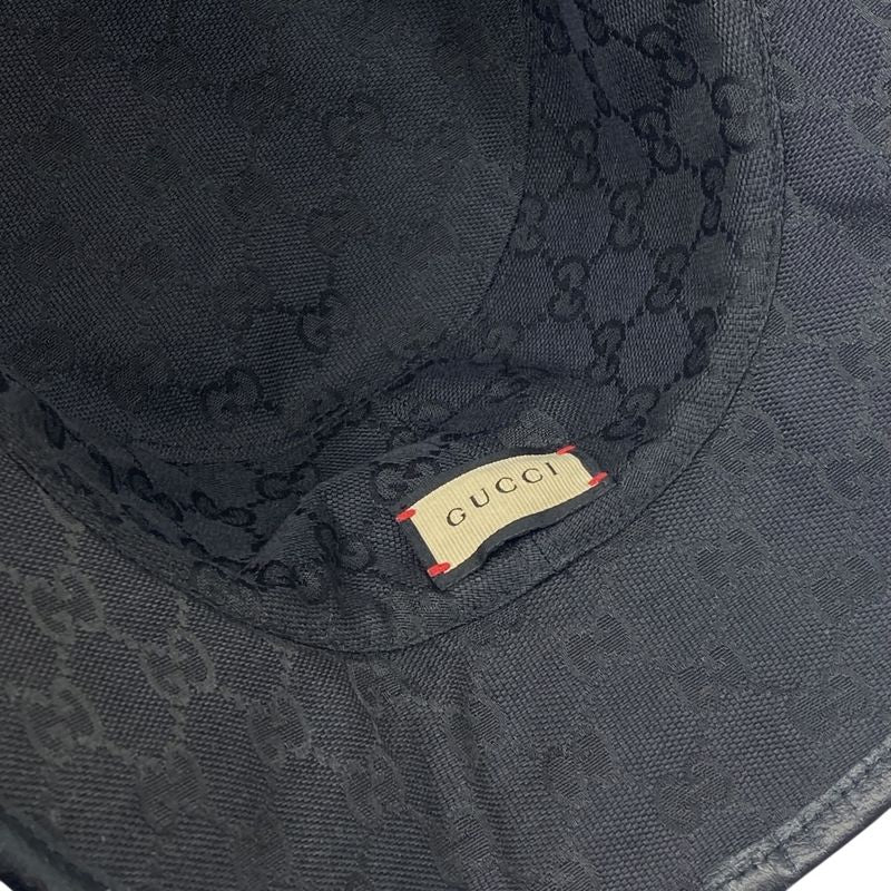Gucci GG Plaid Reversible Bucket Hat Black Street Casual Trend