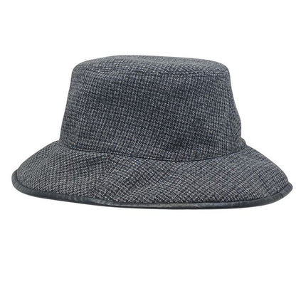 Gucci GG Plaid Reversible Bucket Hat Black Street Casual Trend