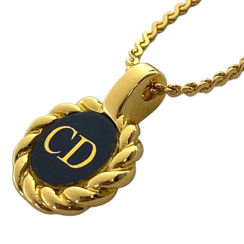 Dior Logo Necklace CD Gold Plated Gold Color