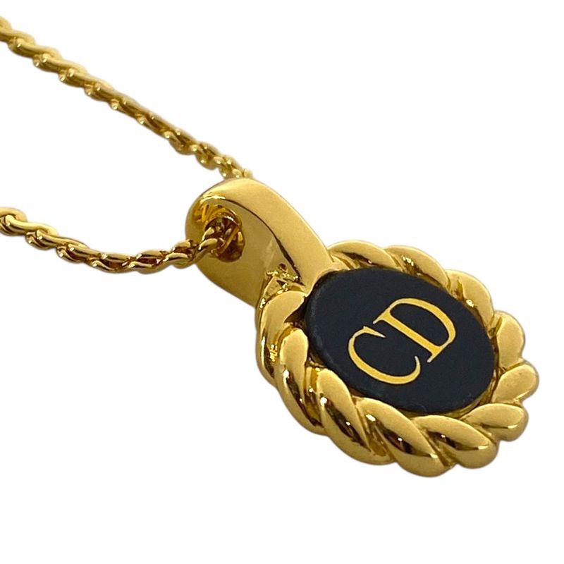 Dior Logo Necklace CD Gold Plated Gold Color