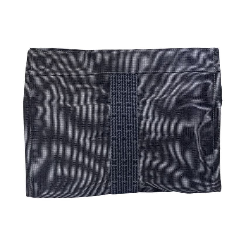 Hermes Clutch Her Canvas Gray