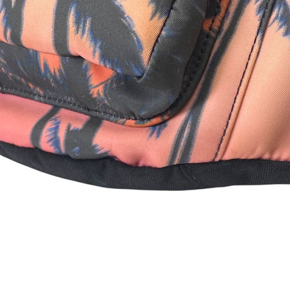 Saint Laurent Paris Palm Tree Pattern Nylon Pink Orange Belt Bag