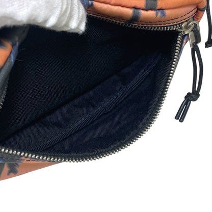 Saint Laurent Paris Palm Tree Pattern Nylon Pink Orange Belt Bag