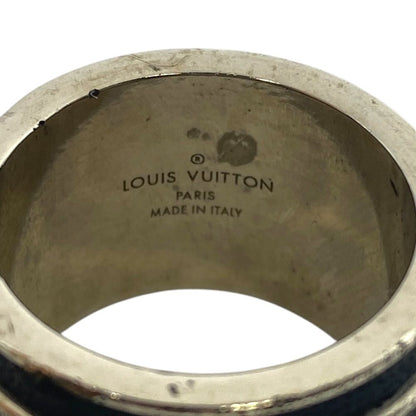 Louis Vuitton Bag Monogram Eclipse Ring Silver Metal