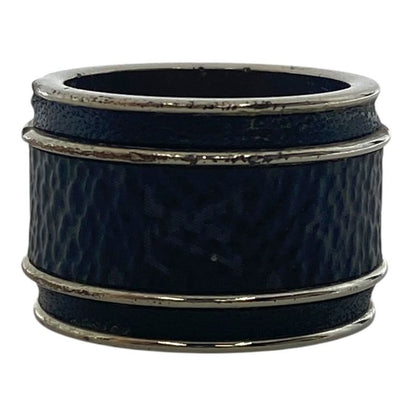 Louis Vuitton Bag Monogram Eclipse Ring Silver Metal