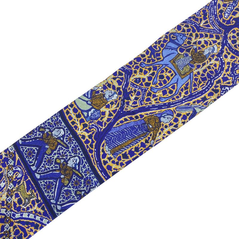 Hermes Maxi Twill Long Scarf Type Persian Equestrian Pattern Oriental