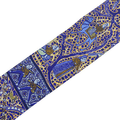 Hermes Maxi Twill Long Scarf Type Persian Equestrian Pattern Oriental