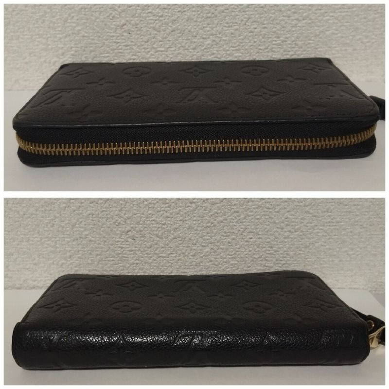 Louis Vuitton Zippy Wallet Monogram Empreinte Noir Black
