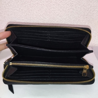 Louis Vuitton Zippy Wallet Monogram Empreinte Noir Black