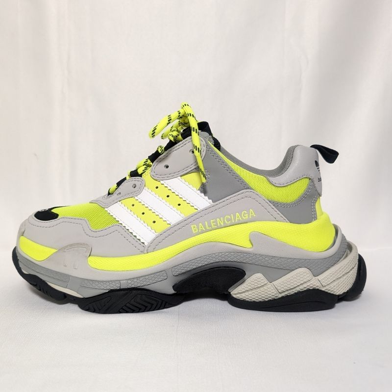Balenciaga Adidas Collaboration Mesh Yellow Gray Handbag