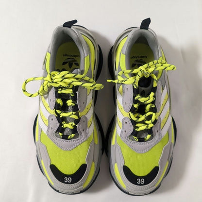 Balenciaga Adidas Collaboration Mesh Yellow Gray Handbag