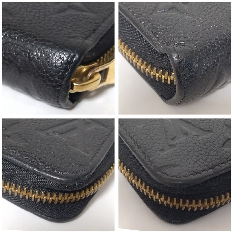 Louis Vuitton Zippy Wallet Monogram Empreinte Noir Black