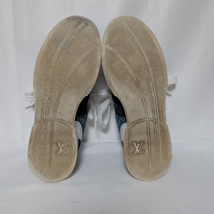 Louis Vuitton Monogram Denim Suede Blue Sneakers