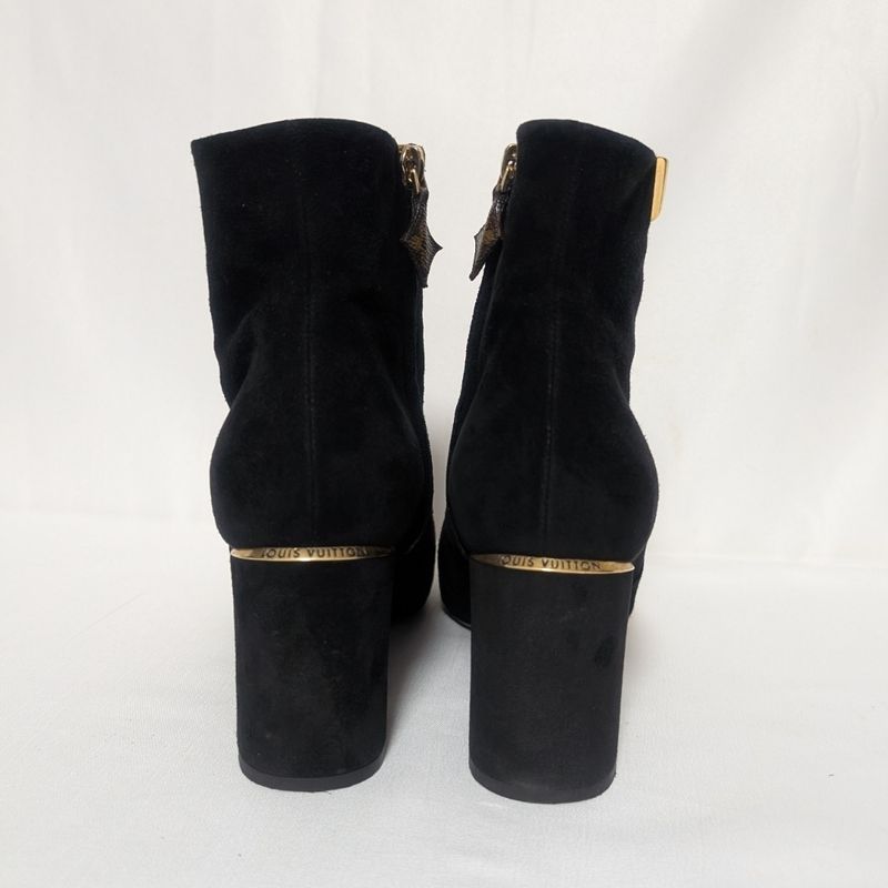 Louis Vuitton Skyline Ankle Boots Suede Black