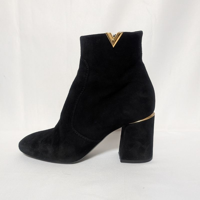 Louis Vuitton Skyline Ankle Boots Suede Black