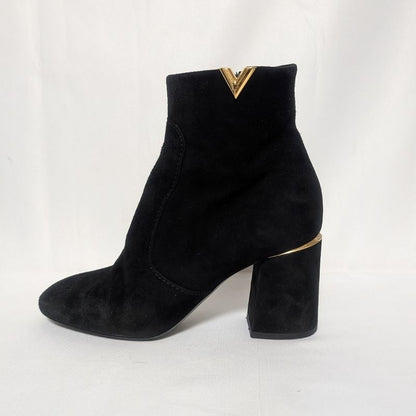 Louis Vuitton Skyline Ankle Boots Suede Black