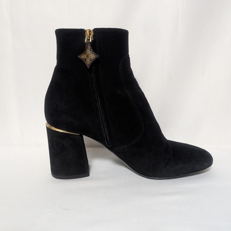 Louis Vuitton Skyline Ankle Boots Suede Black