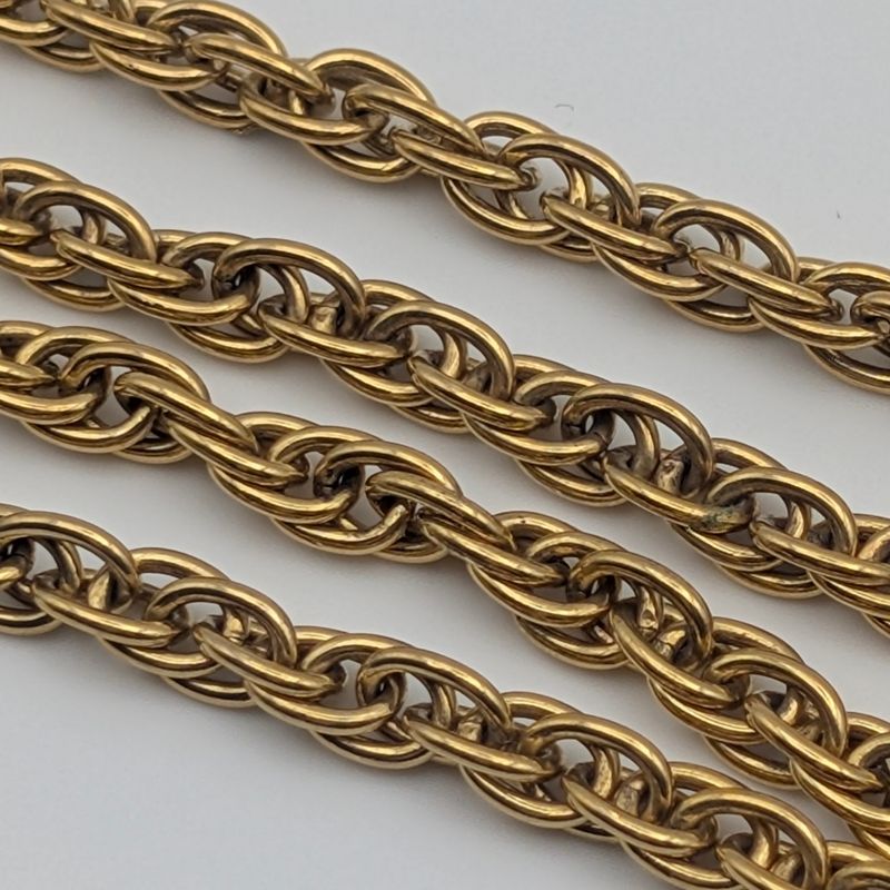 Chanel Gold CC Logo Chain Necklace Vintage