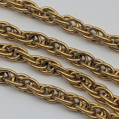 Chanel Gold CC Logo Chain Necklace Vintage