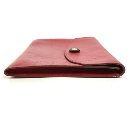 Hermes Second Bag Pochette Rio Leather Red