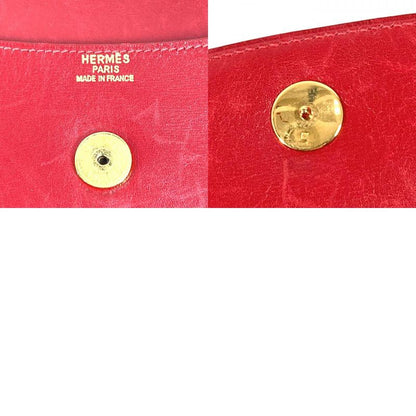Hermes Second Bag Pochette Rio Leather Red