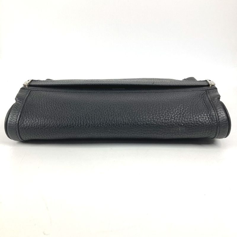 Hermes Clutch Equi Leather Black X