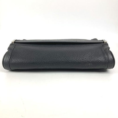 Hermes Clutch Equi Leather Black X