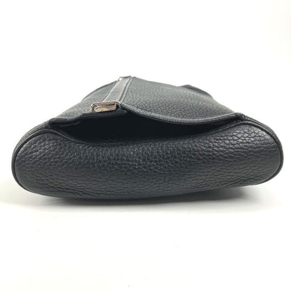 Hermes Clutch Equi Leather Black X