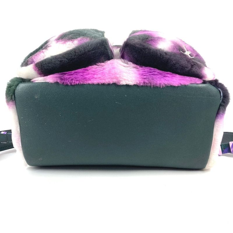 Louis Vuitton Backpack Multi Pocket Fur Purple X Black X White
