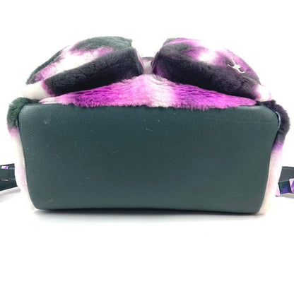 Louis Vuitton Backpack Multi Pocket Fur Purple X Black X White