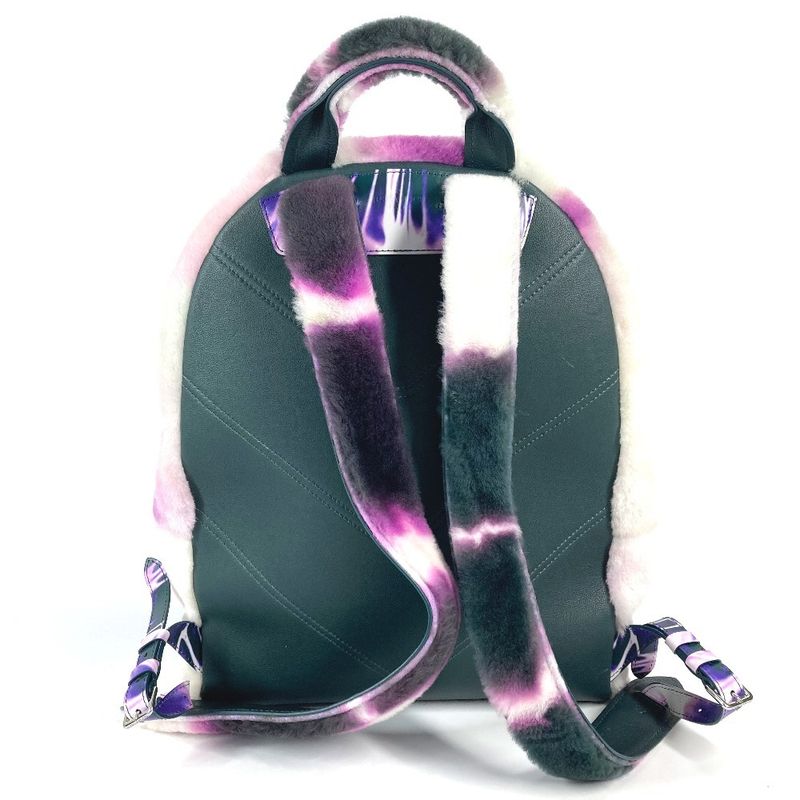 Louis Vuitton Backpack Multi Pocket Fur Purple X Black X White