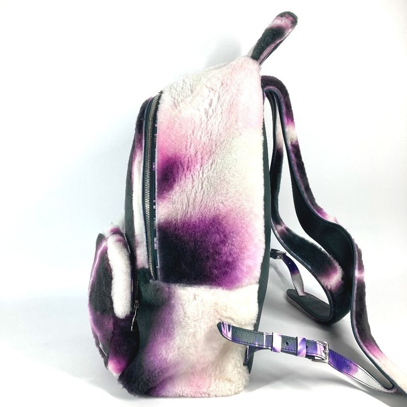 Louis Vuitton Backpack Multi Pocket Fur Purple X Black X White
