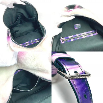 Louis Vuitton Backpack Multi Pocket Fur Purple X Black X White
