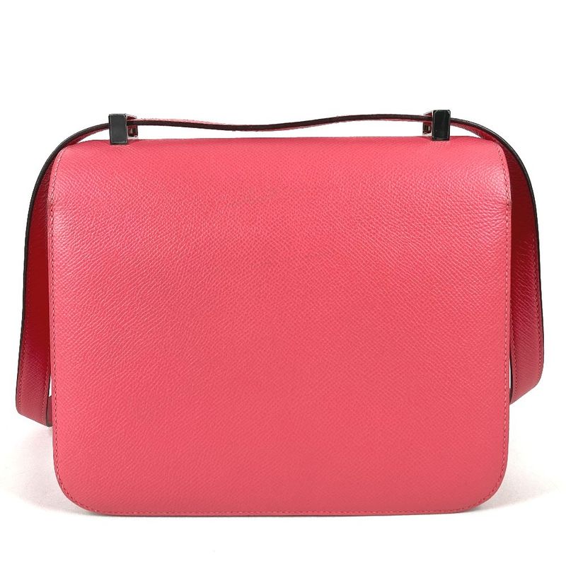 Hermes Shoulder Bag Constance 24 Epsom Rose Azalea Pink